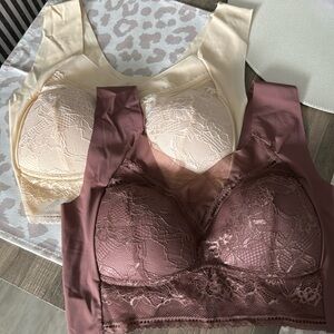 2 New Seamless Padded Brallets